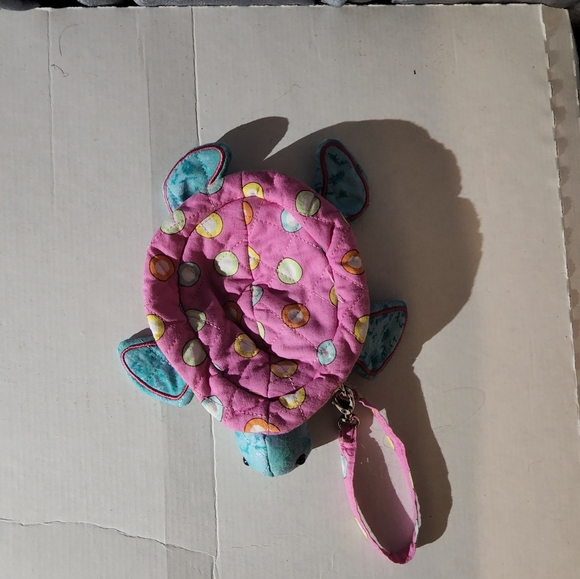 Colorful Seaturtle wristlet pouch - Picture 6 of 9
